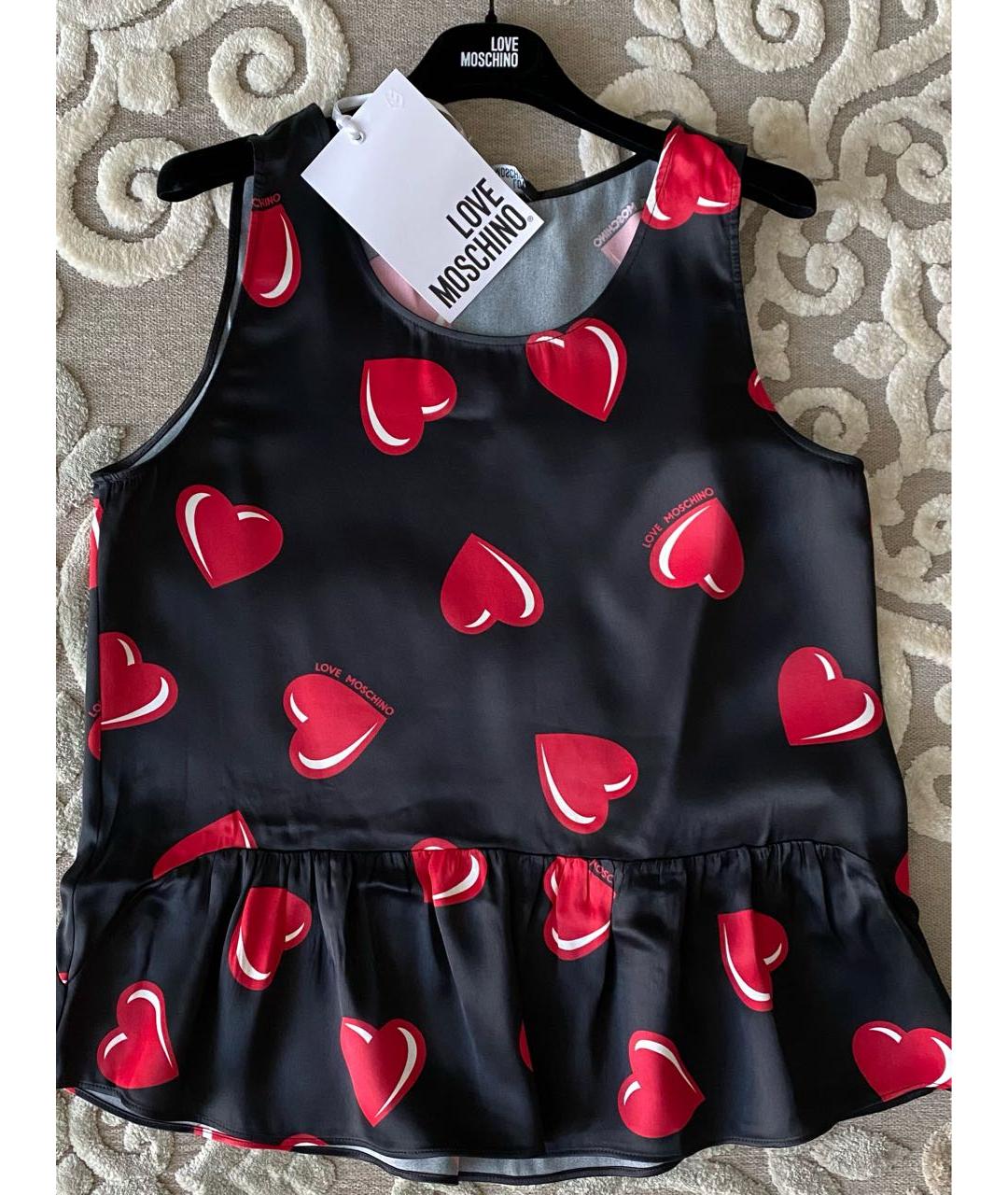 LOVE MOSCHINO Мульти вискозная майка, фото 2