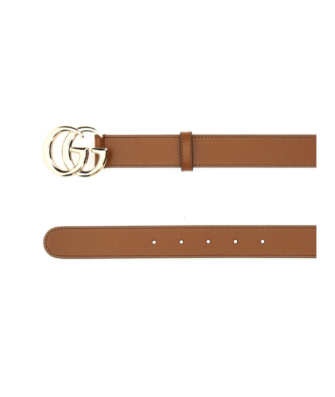 GUCCI Коричневый кожаный ремень, фото 2