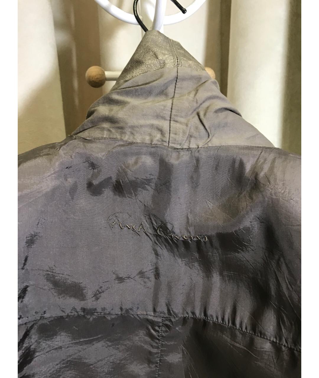 RICK OWENS Кожаная куртка, фото 3