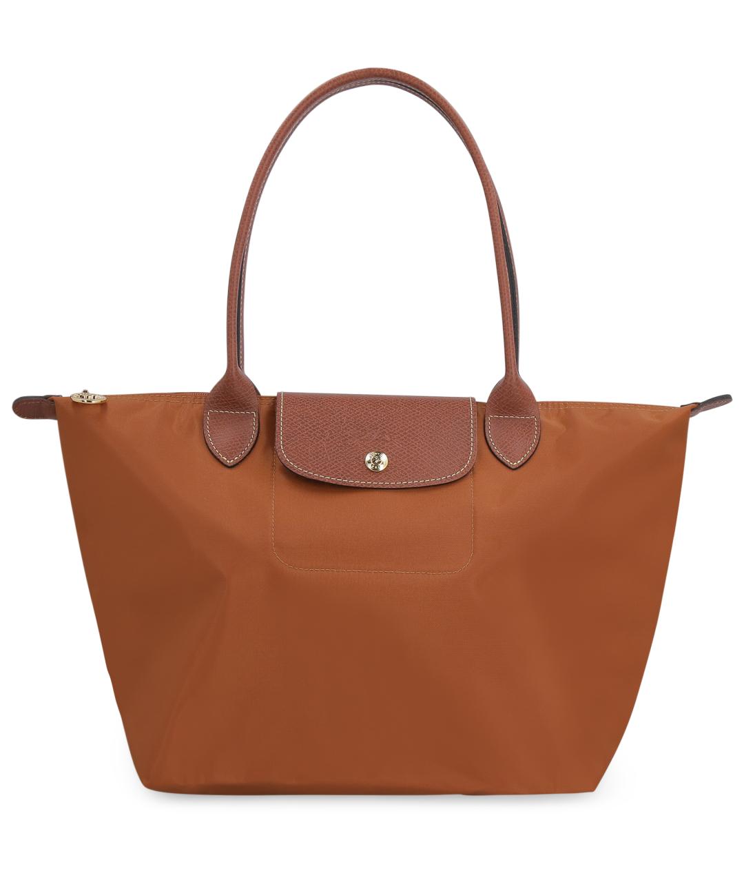LONGCHAMP Коричневая синтетическая сумка тоут, фото 2
