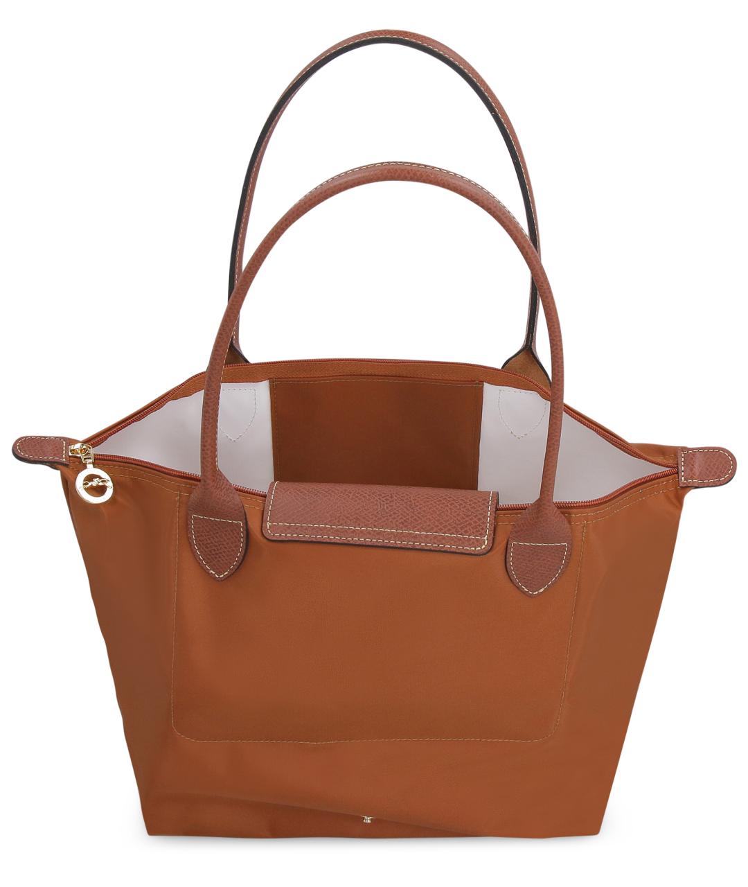 LONGCHAMP Коричневая синтетическая сумка тоут, фото 5