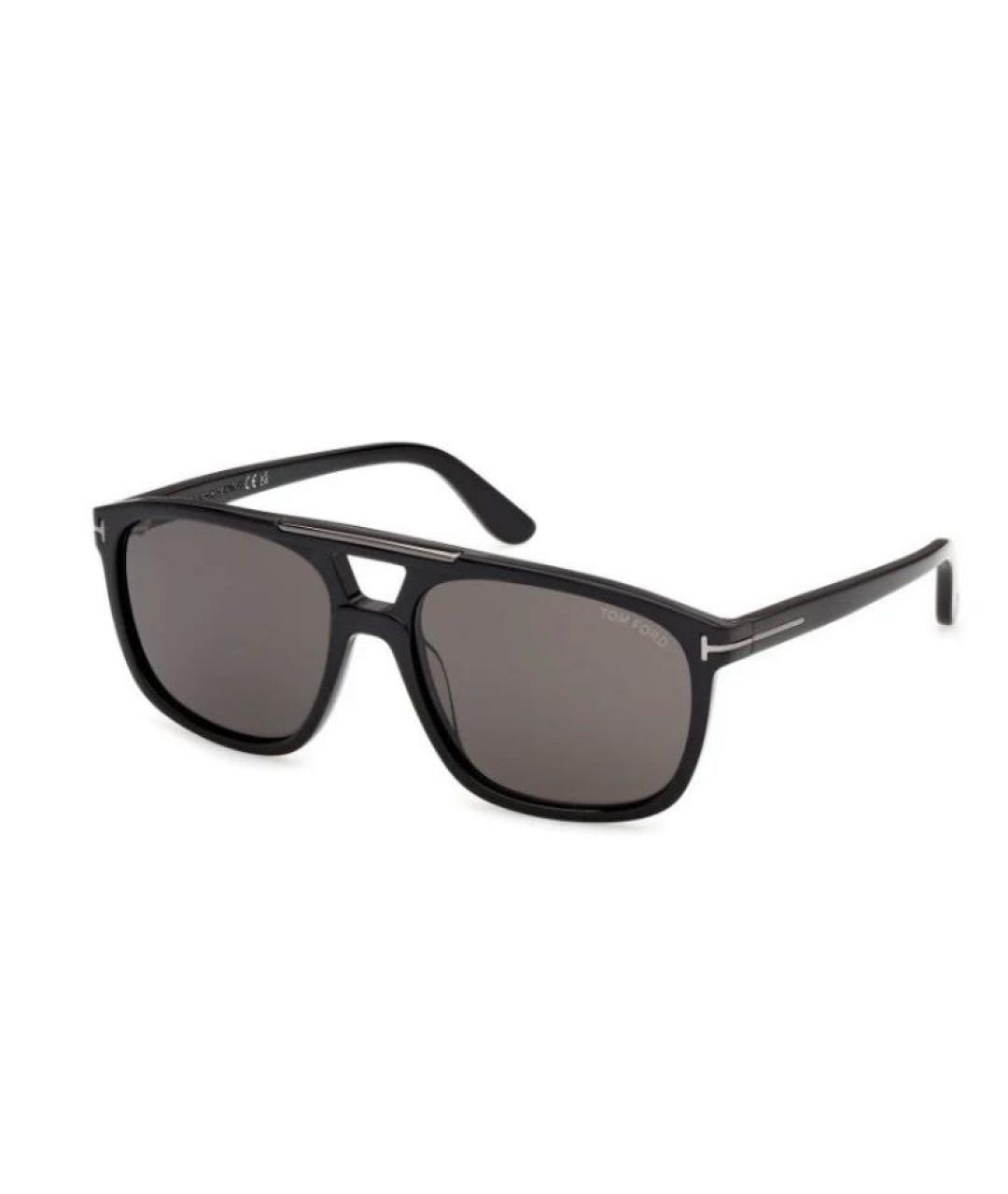TOM FORD Черные пластиковые солнцезащитные очки, фото 2