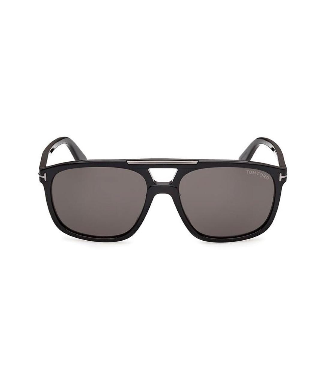 TOM FORD Черные пластиковые солнцезащитные очки, фото 1