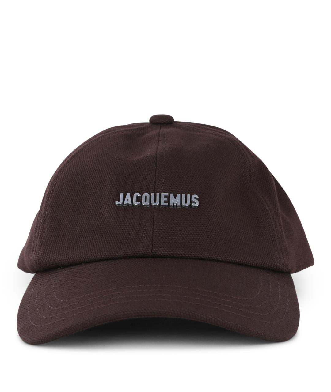 JACQUEMUS Коричневая хлопковая кепка, фото 1