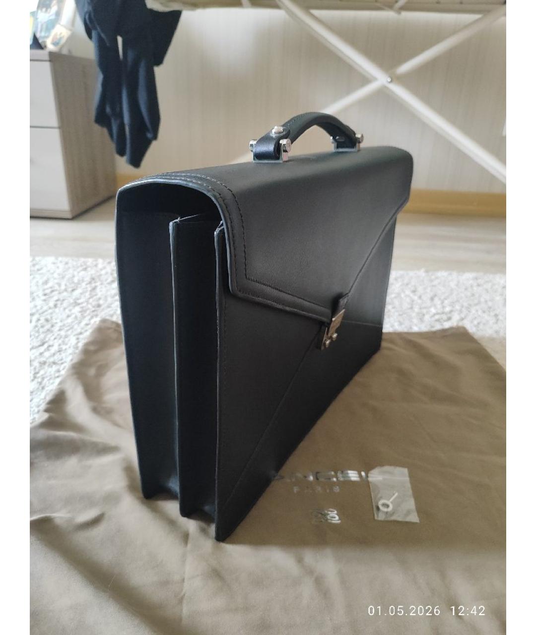 LANCEL Черный портфель, фото 2