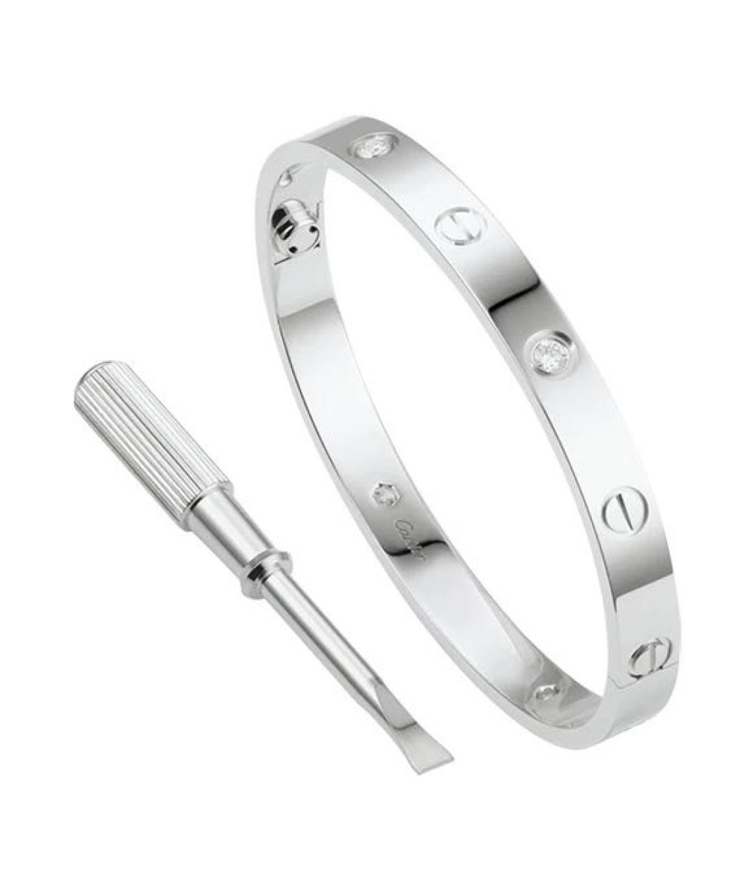 CARTIER Серебрянный браслет из белого золота, фото 1