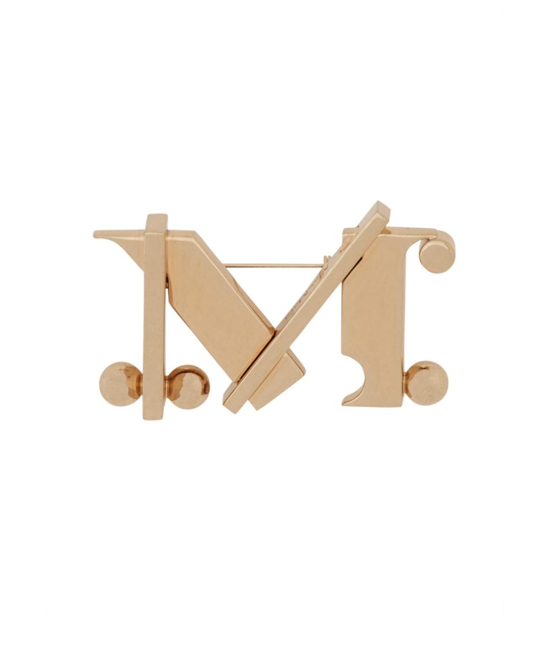 MAX MARA Золотая металлическая булавка / брошь, фото 1