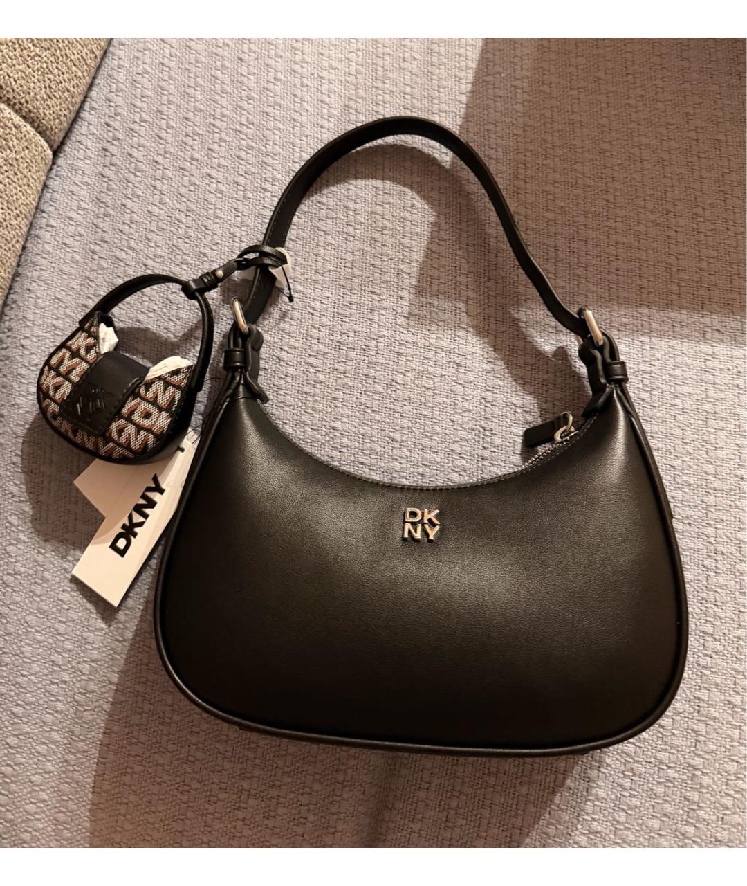 DKNY Черная сумка с короткими ручками, фото 2