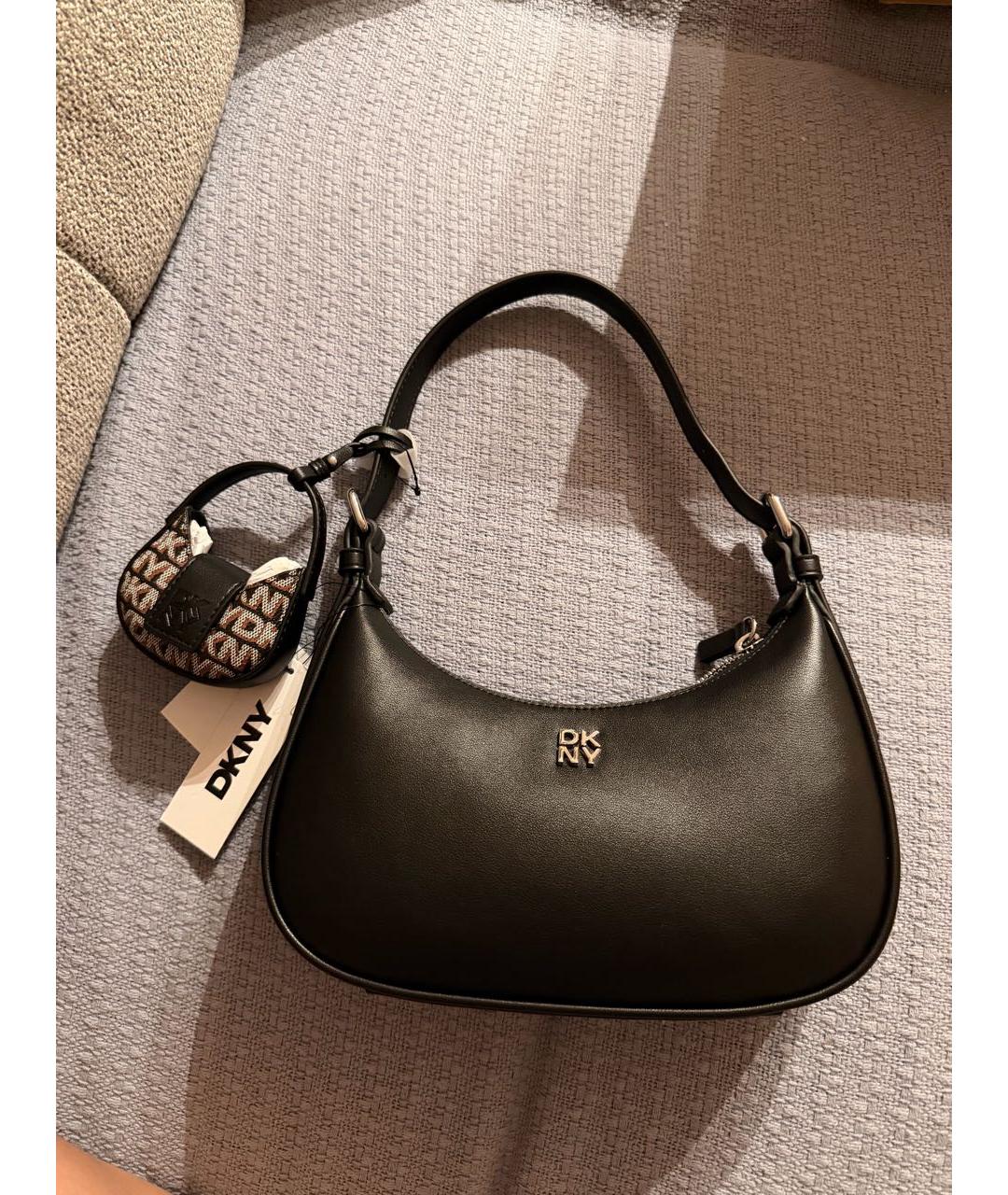 DKNY Черная сумка с короткими ручками, фото 6