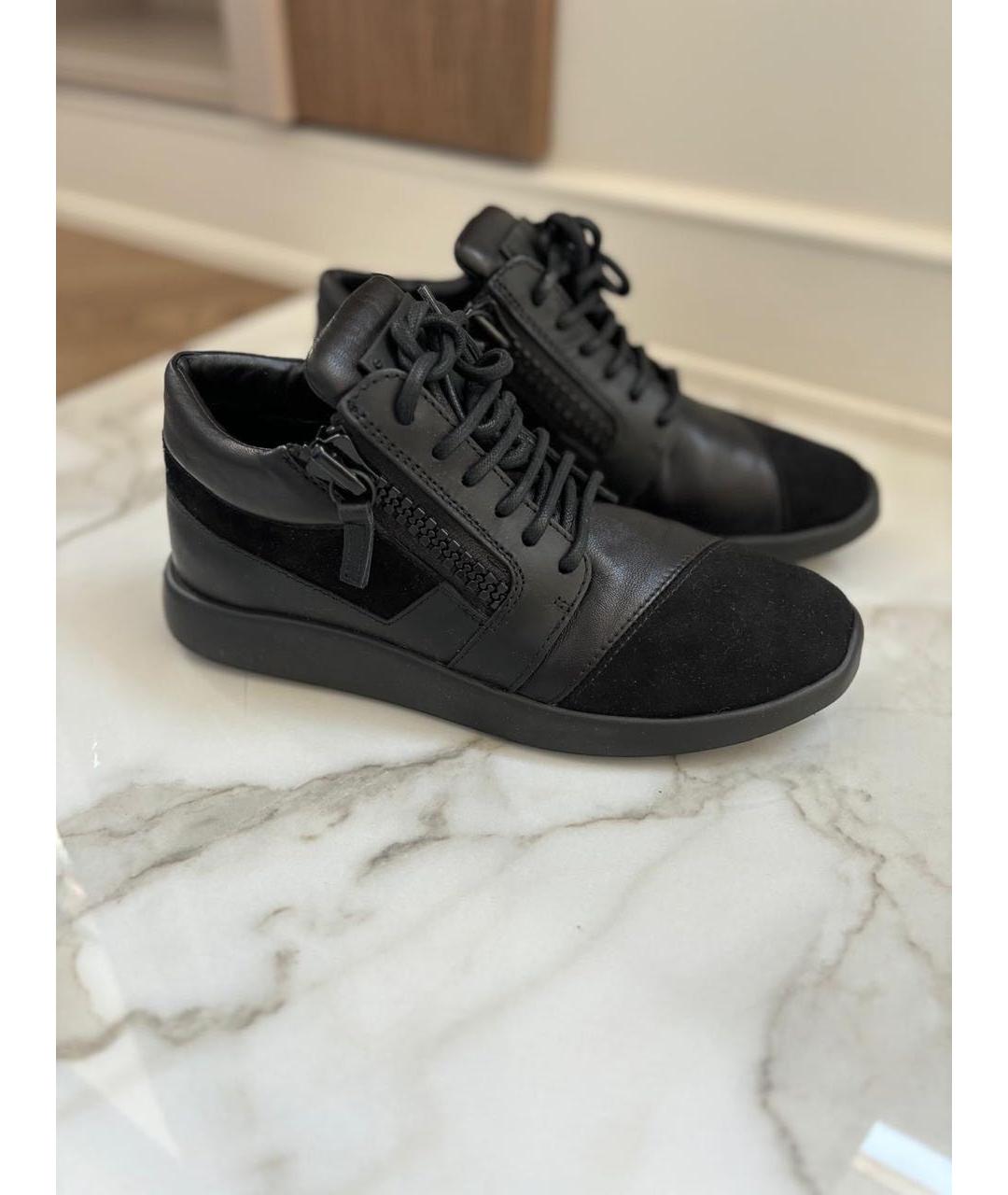 GIUSEPPE ZANOTTI DESIGN Черные кроссовки, фото 3