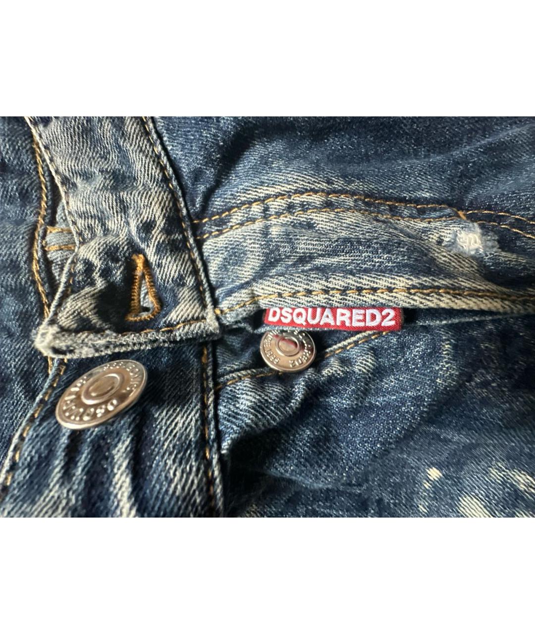 DSQUARED2 Хлопковые прямые джинсы, фото 4