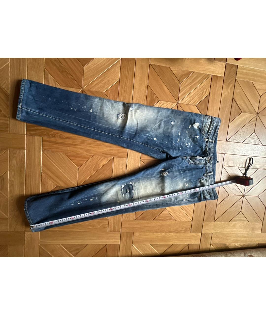 DSQUARED2 Хлопковые прямые джинсы, фото 6