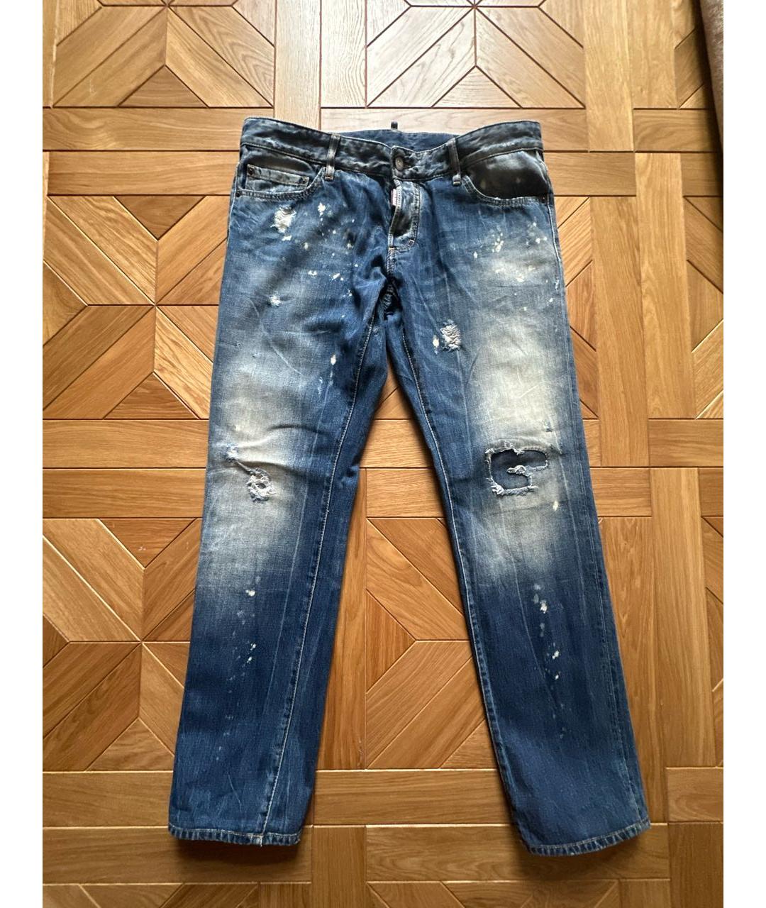 DSQUARED2 Хлопковые прямые джинсы, фото 9