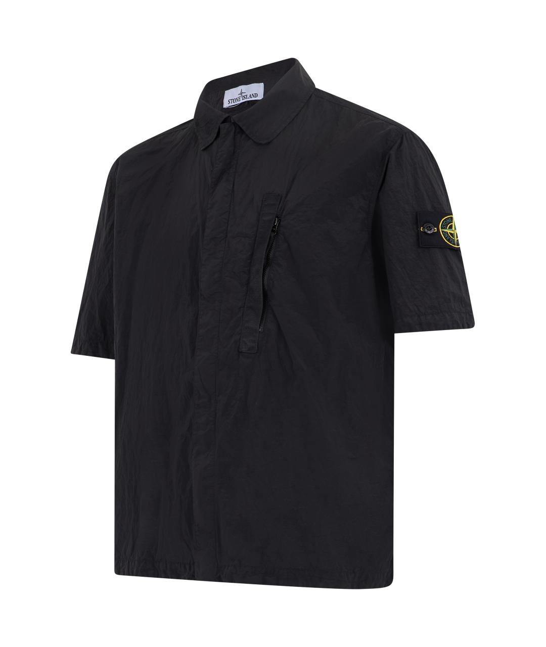 STONE ISLAND Черная кэжуал рубашка, фото 3