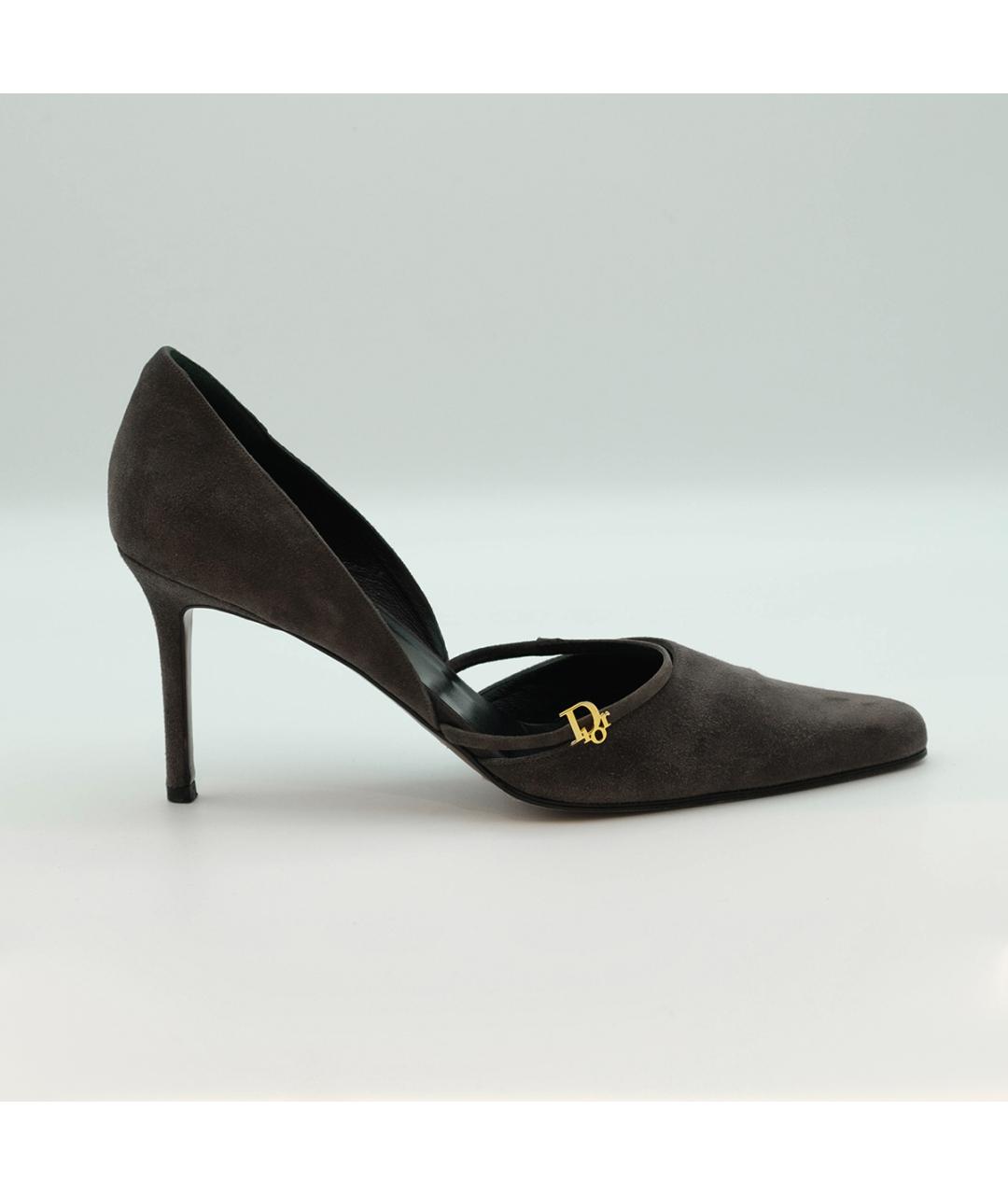 CHRISTIAN DIOR Коралловые замшевые туфли, фото 2
