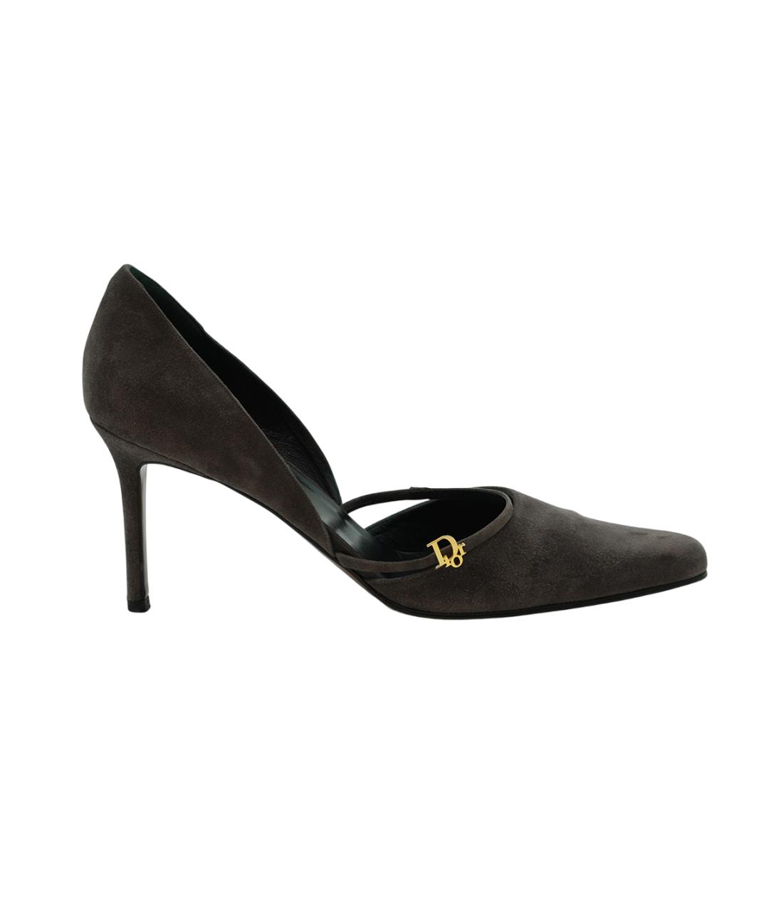 CHRISTIAN DIOR Коралловые замшевые туфли, фото 7