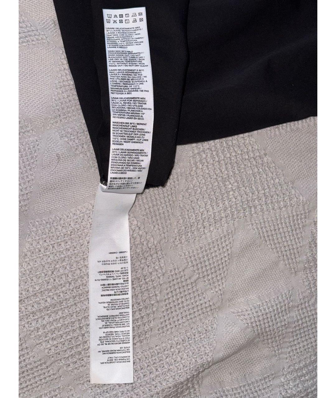 BALENCIAGA Темно-синяя хлопковая футболка, фото 6