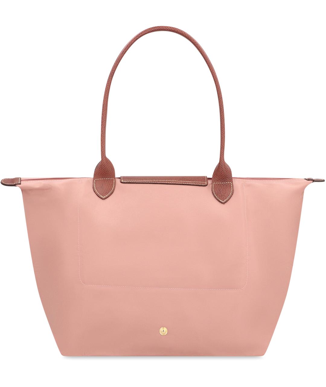 LONGCHAMP Розовая тканевая сумка тоут, фото 4