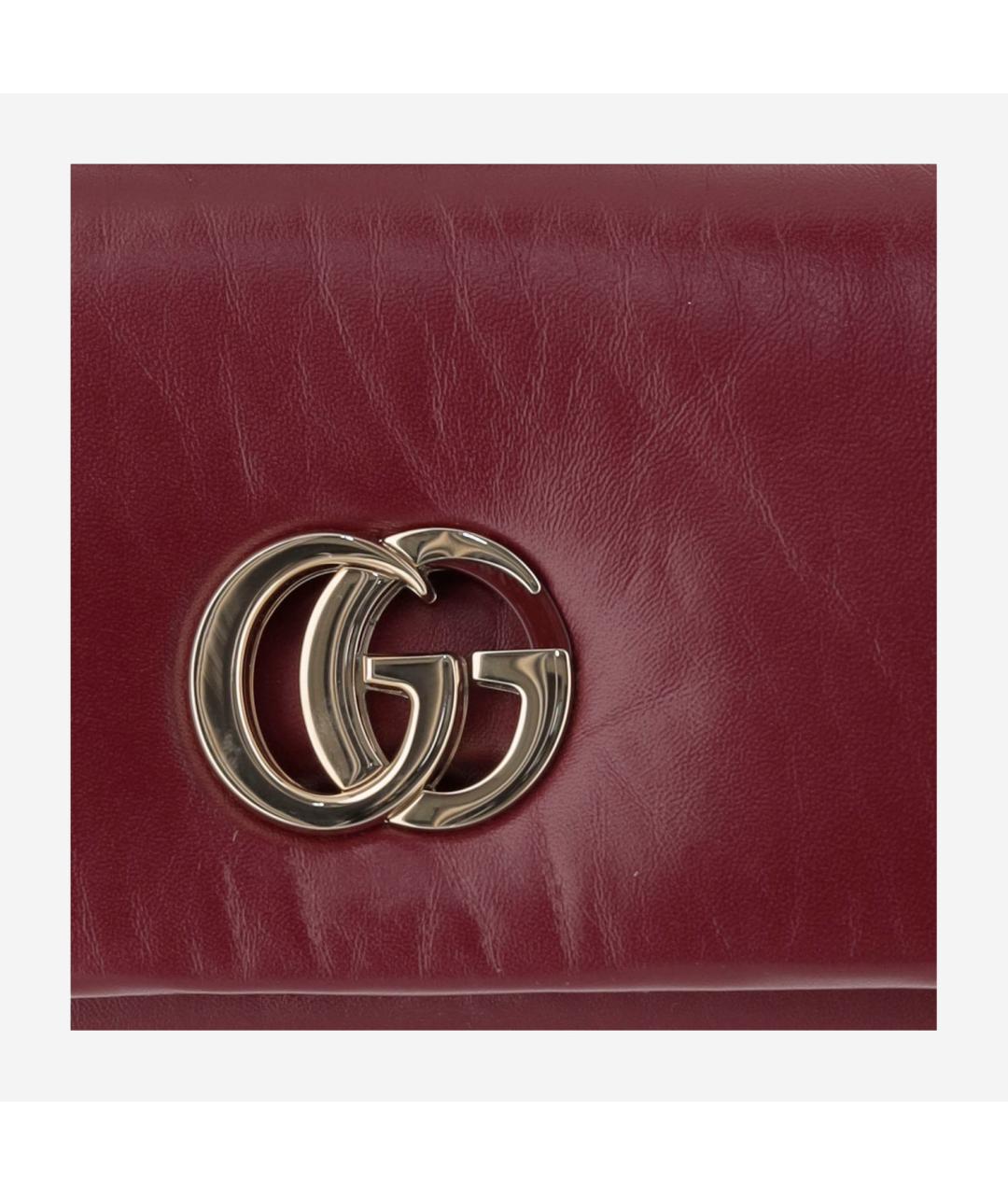 GUCCI Красная кожаная сумка через плечо, фото 4