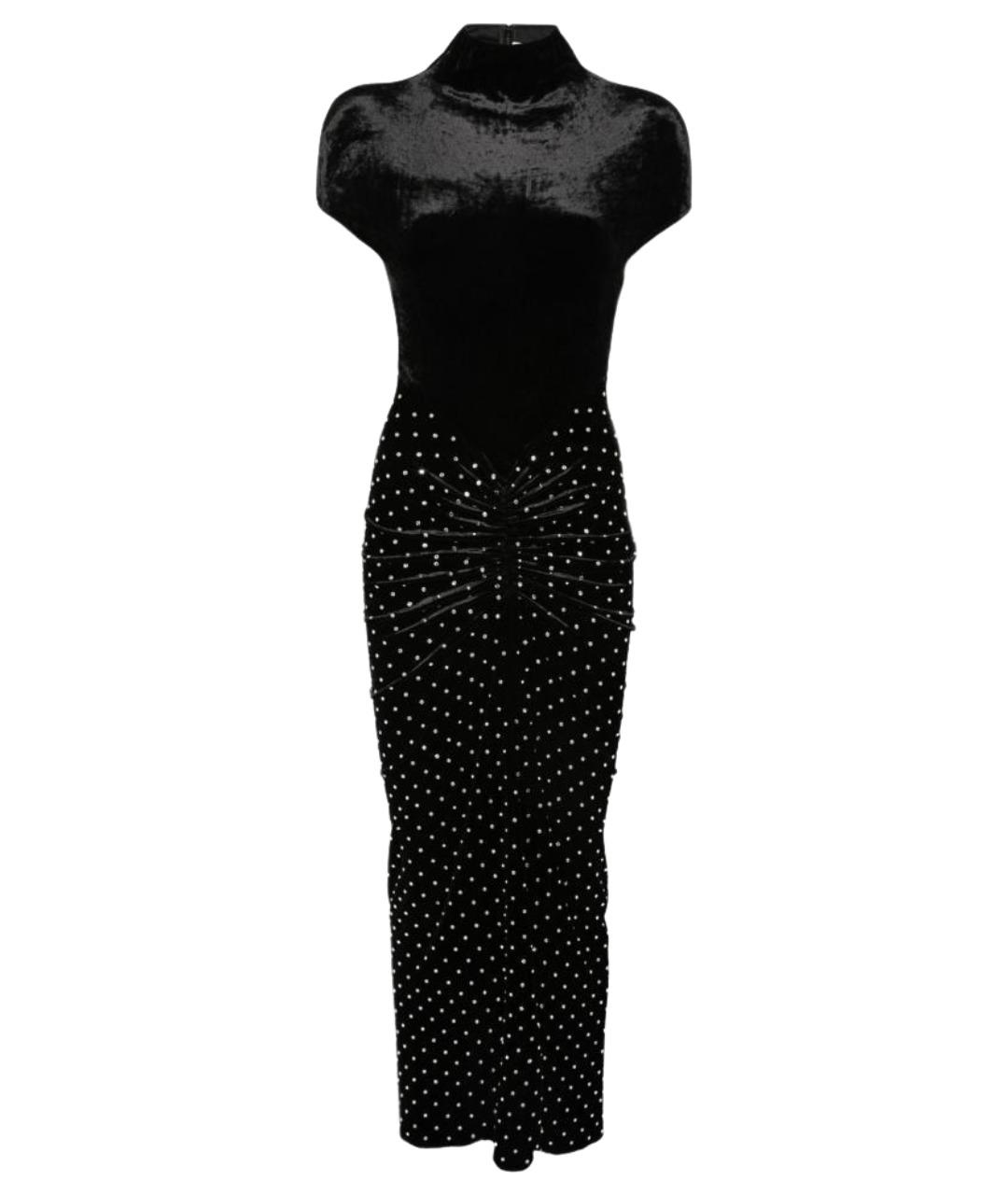 ALAIA Черное вискозное коктейльное платье, фото 1