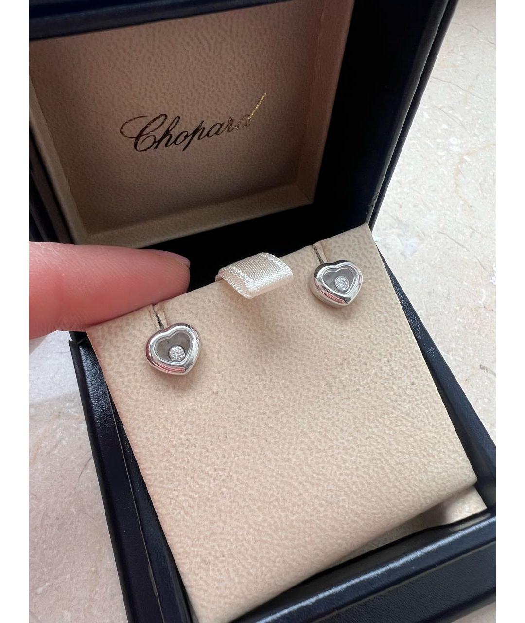 CHOPARD Серебряные серьги из белого золота, фото 5