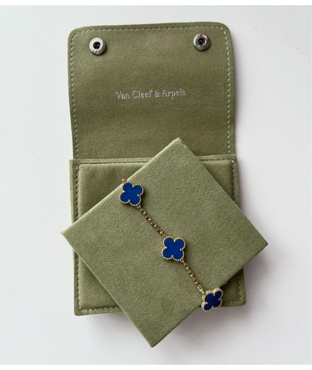 VAN CLEEF & ARPELS Синий браслет из желтого золота, фото 3