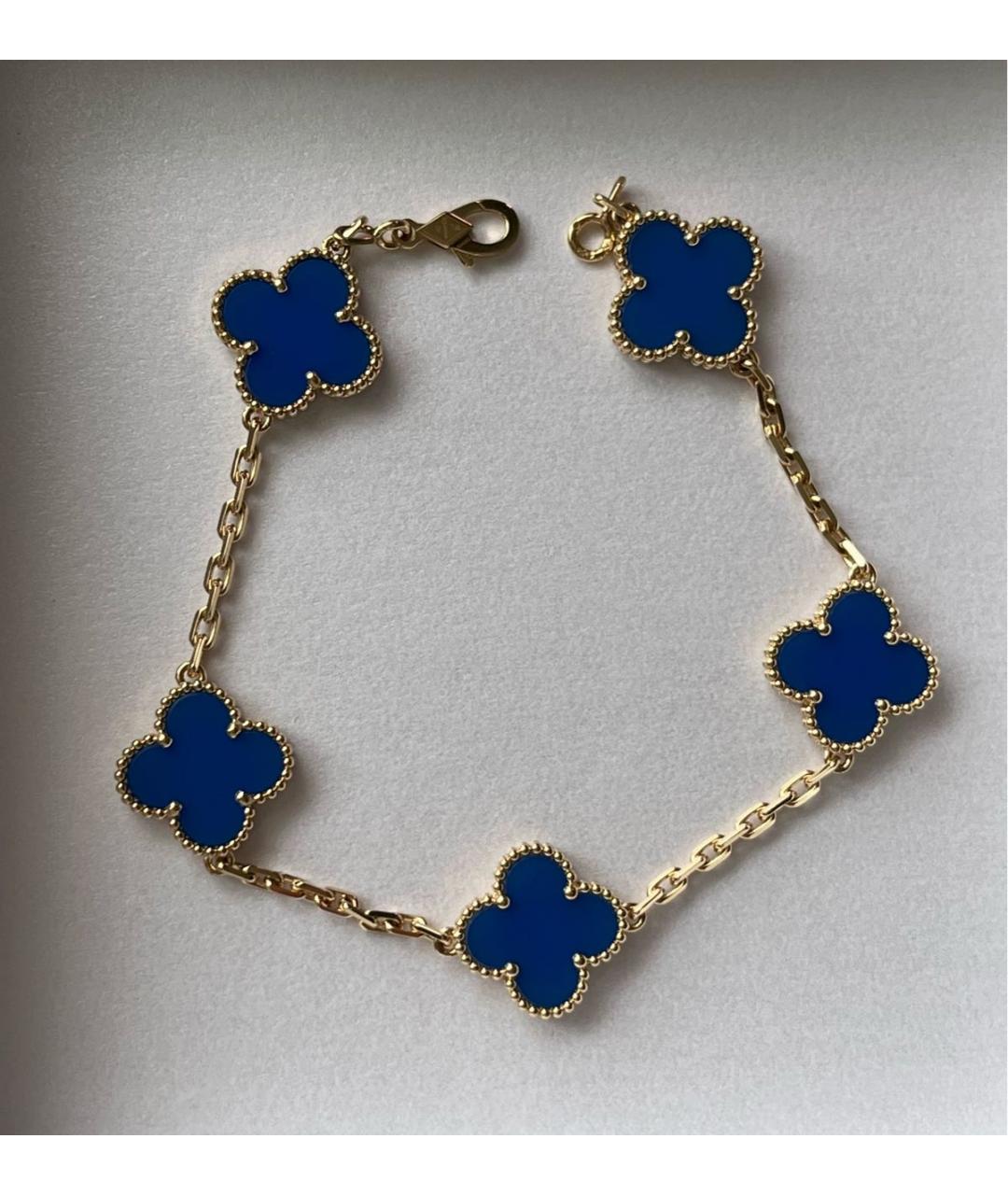 VAN CLEEF & ARPELS Синий браслет из желтого золота, фото 7