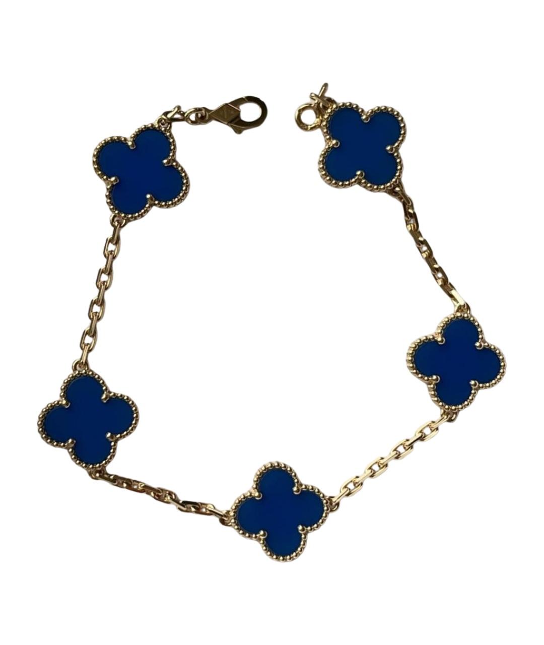 VAN CLEEF & ARPELS Синий браслет из желтого золота, фото 1