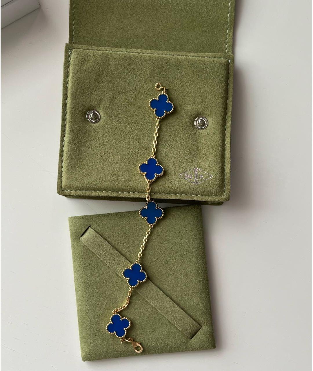 VAN CLEEF & ARPELS Синий браслет из желтого золота, фото 2