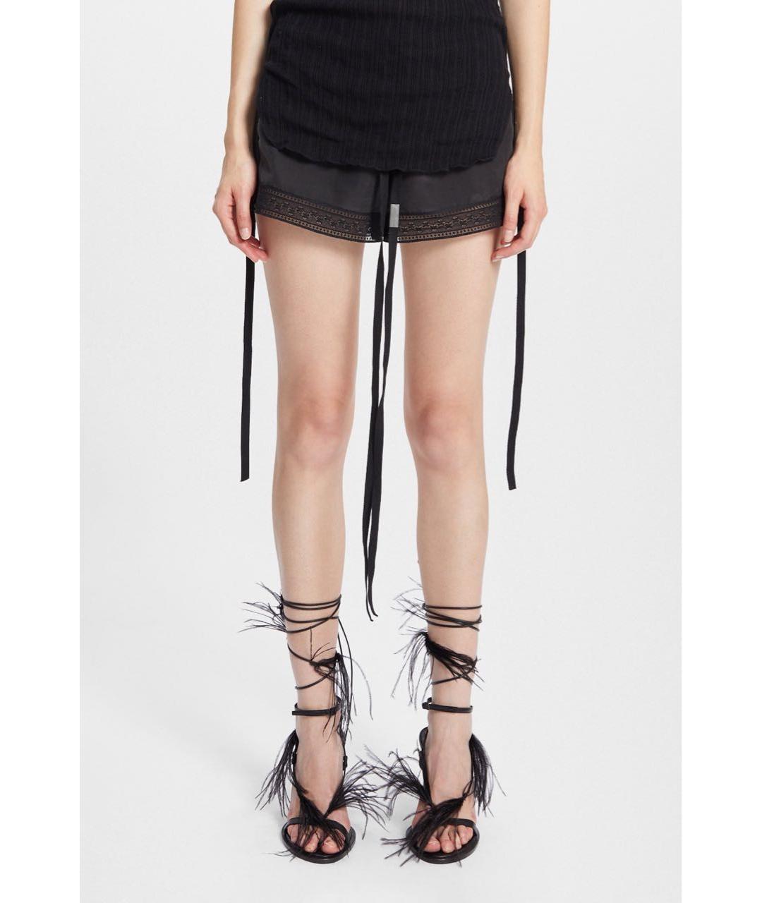 ANN DEMEULEMEESTER Черные кожаные босоножки, фото 3