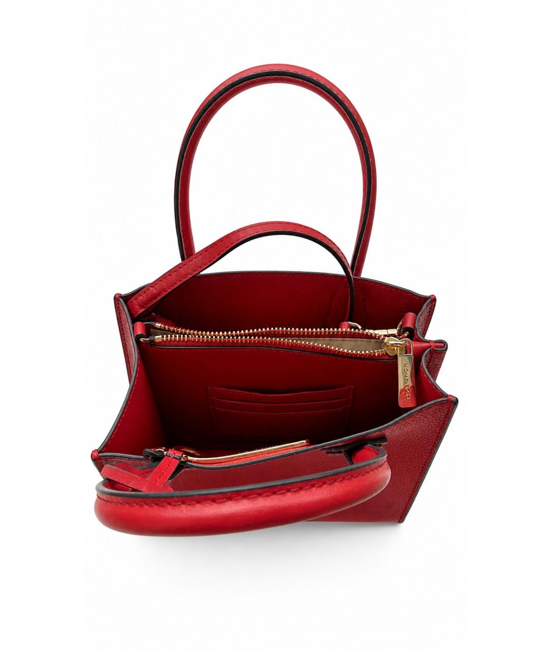 MICHAEL KORS Бордовая сумка через плечо из искусственной кожи, фото 4