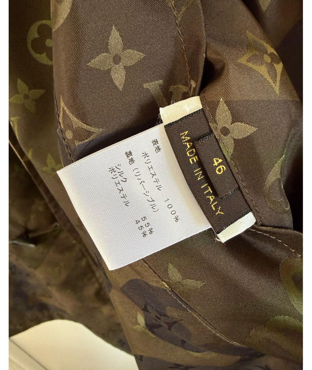 LOUIS VUITTON Бежевый полиэстеровый тренч / плащ, фото 6