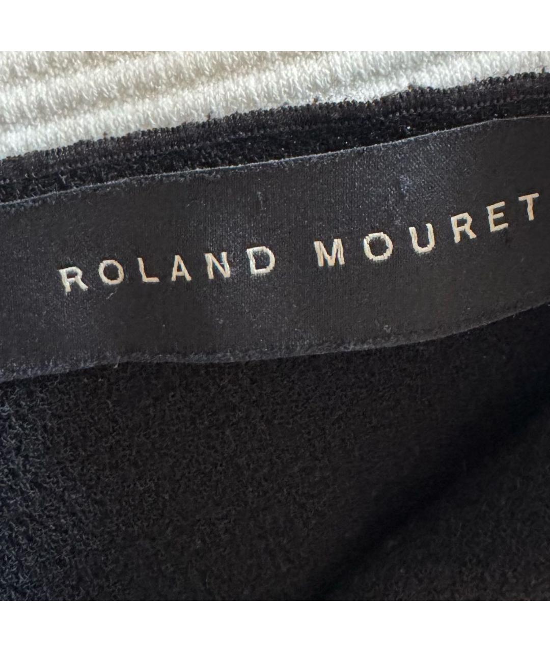 ROLAND MOURET Черная шерстяная блузы, фото 3