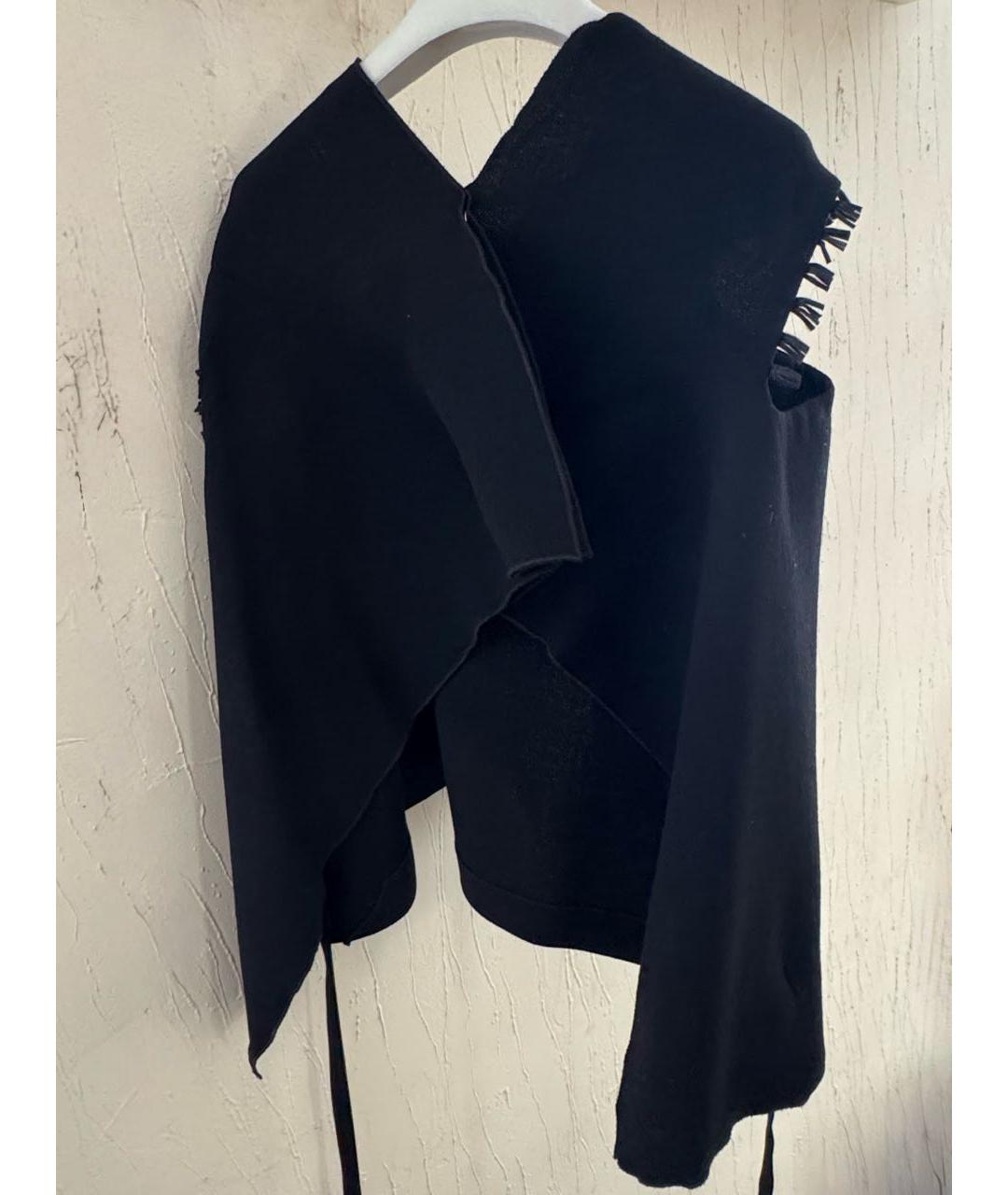 ROLAND MOURET Черная шерстяная блузы, фото 2