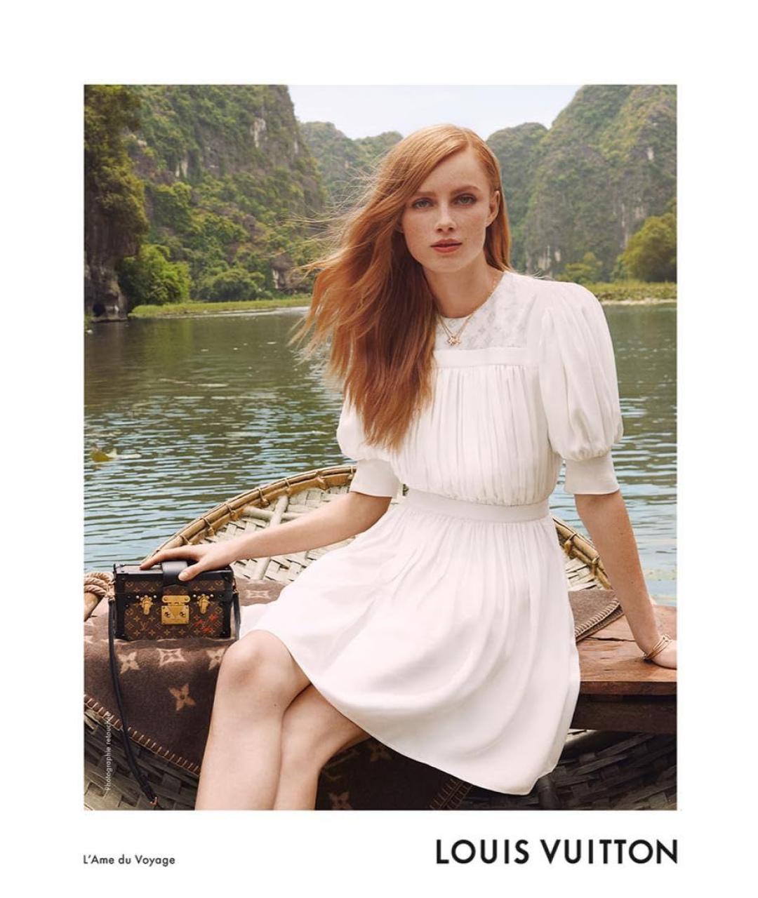 LOUIS VUITTON Белое шелковое коктейльное платье, фото 4