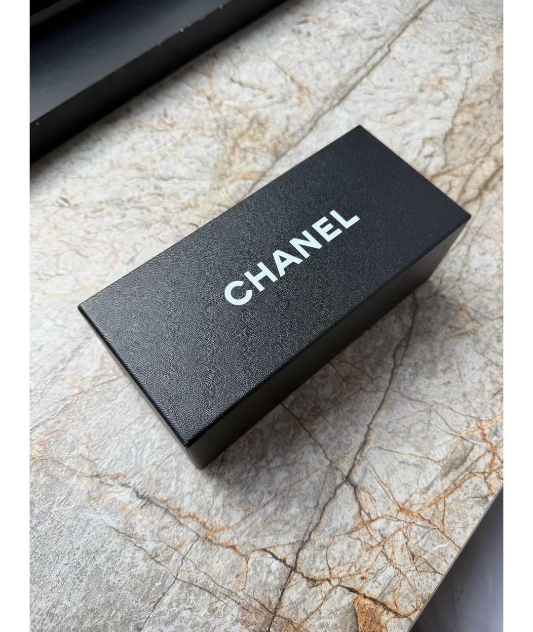 CHANEL Черные пластиковые солнцезащитные очки, фото 4
