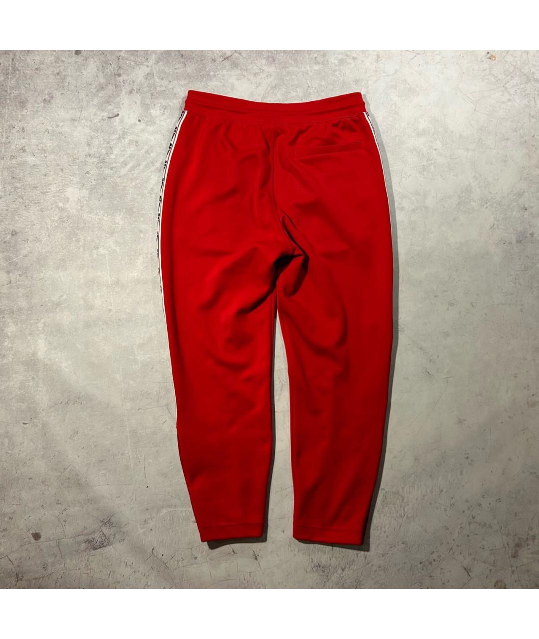 NIKE Красные полиэстеровые повседневные брюки, фото 4