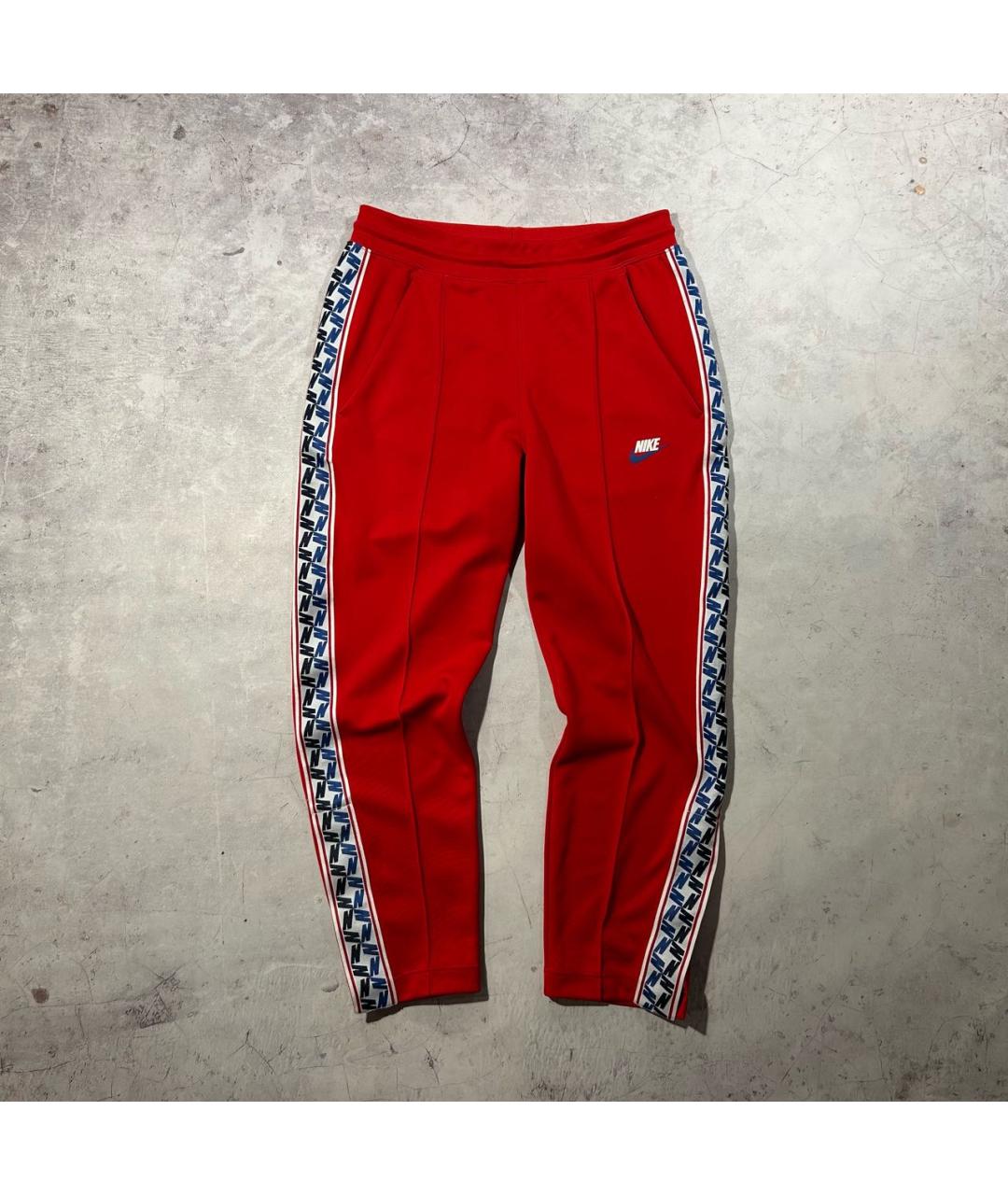 NIKE Красные полиэстеровые повседневные брюки, фото 7