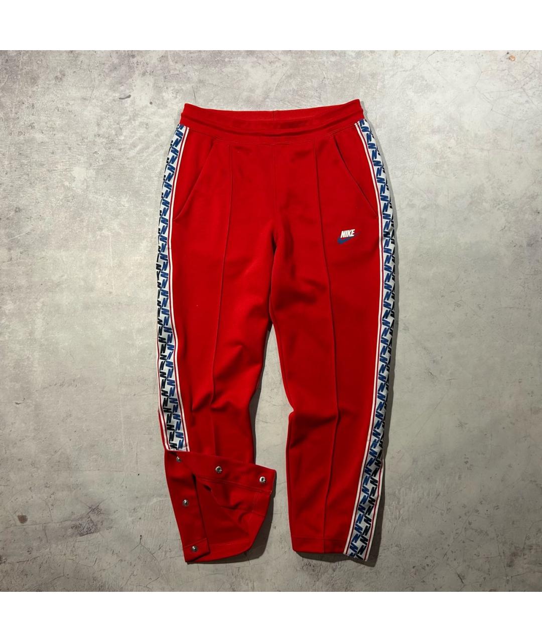 NIKE Красные полиэстеровые повседневные брюки, фото 3