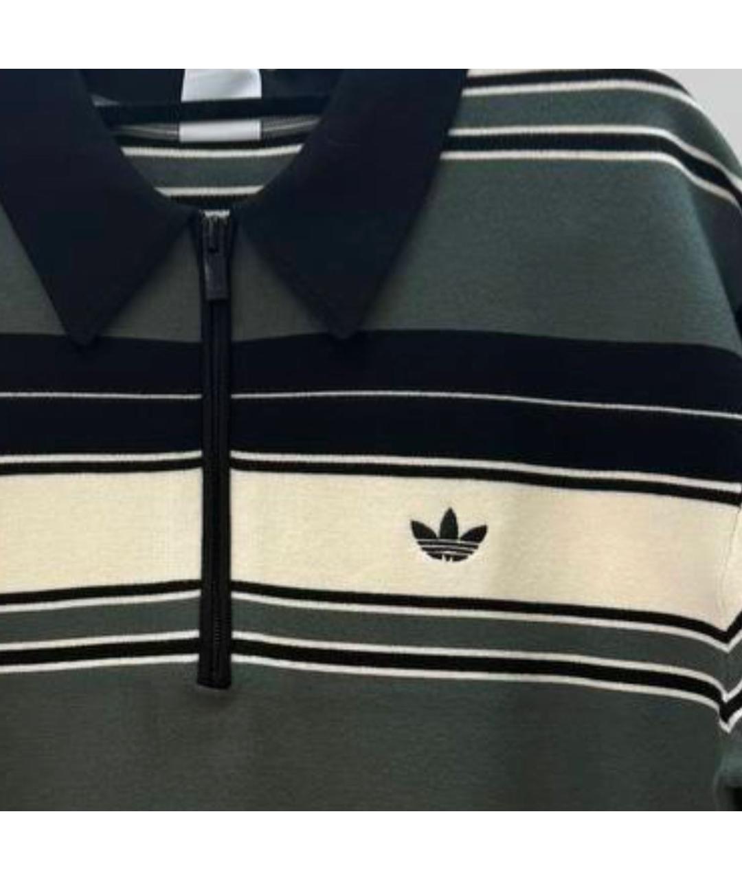 ADIDAS Черная хлопковая футболка, фото 3