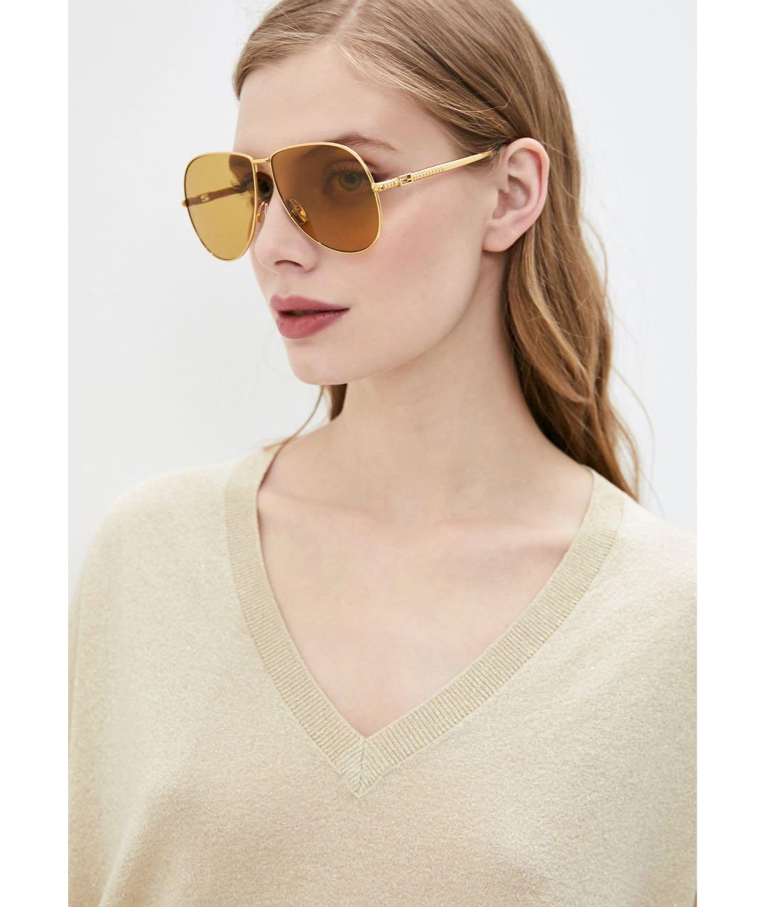 FENDI Черные металлические солнцезащитные очки, фото 7