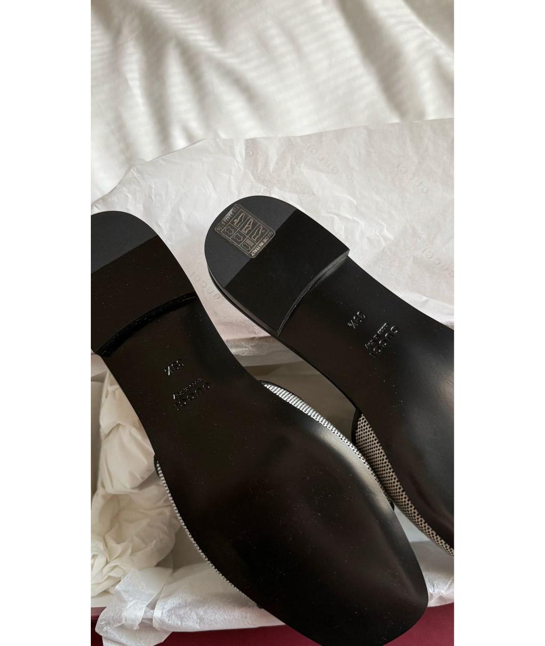GUCCI Черные кожаные сандалии, фото 4