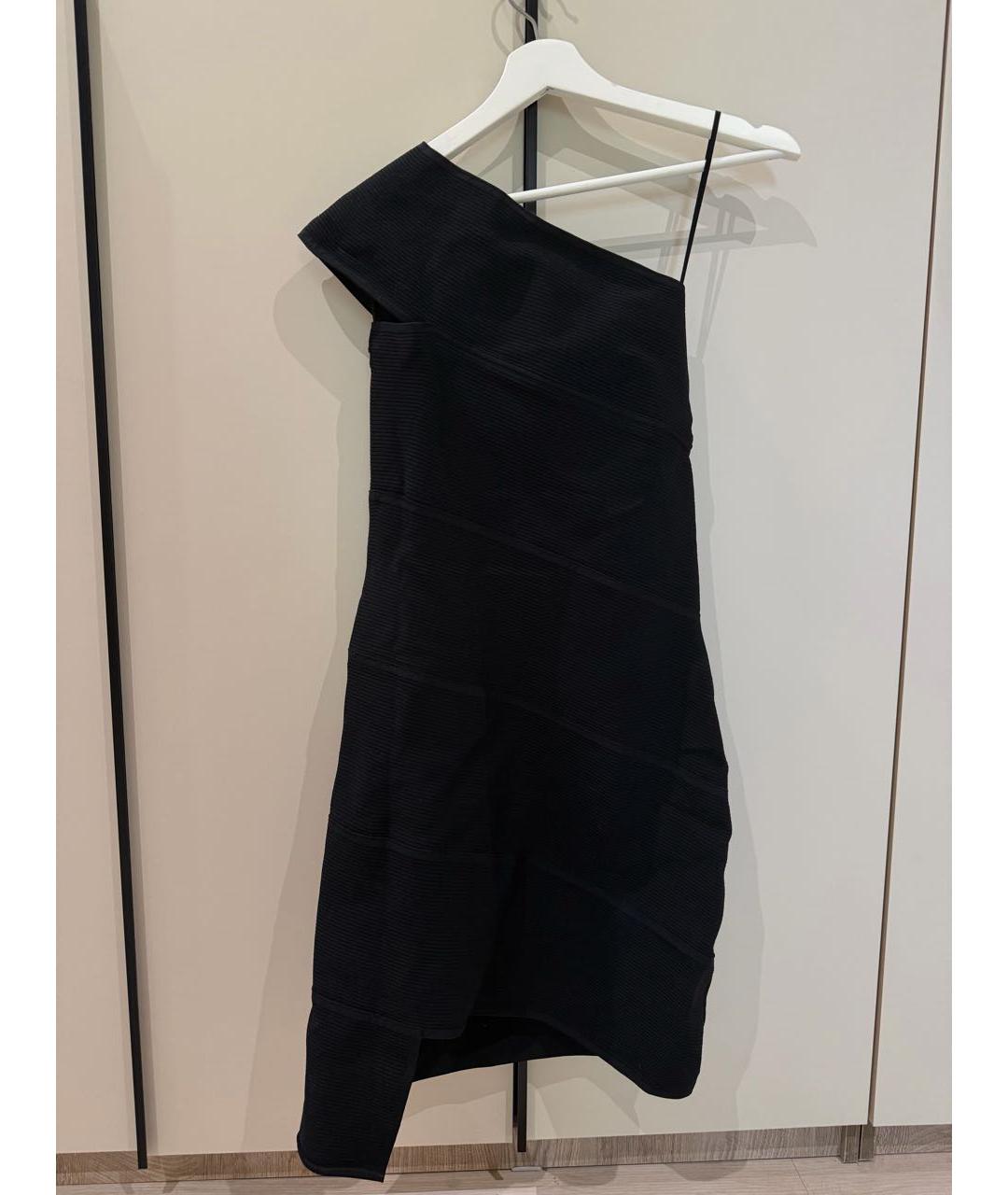 BOTTEGA VENETA Черное вискозное коктейльное платье, фото 4