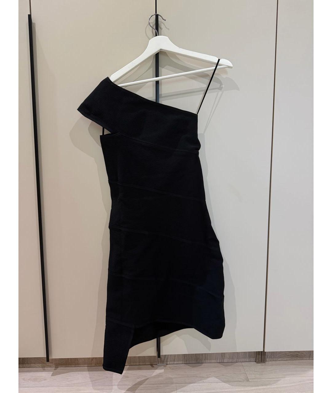 BOTTEGA VENETA Черное вискозное коктейльное платье, фото 3