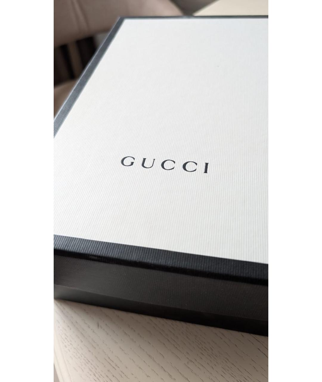 GUCCI Белые кожаные лоферы, фото 5