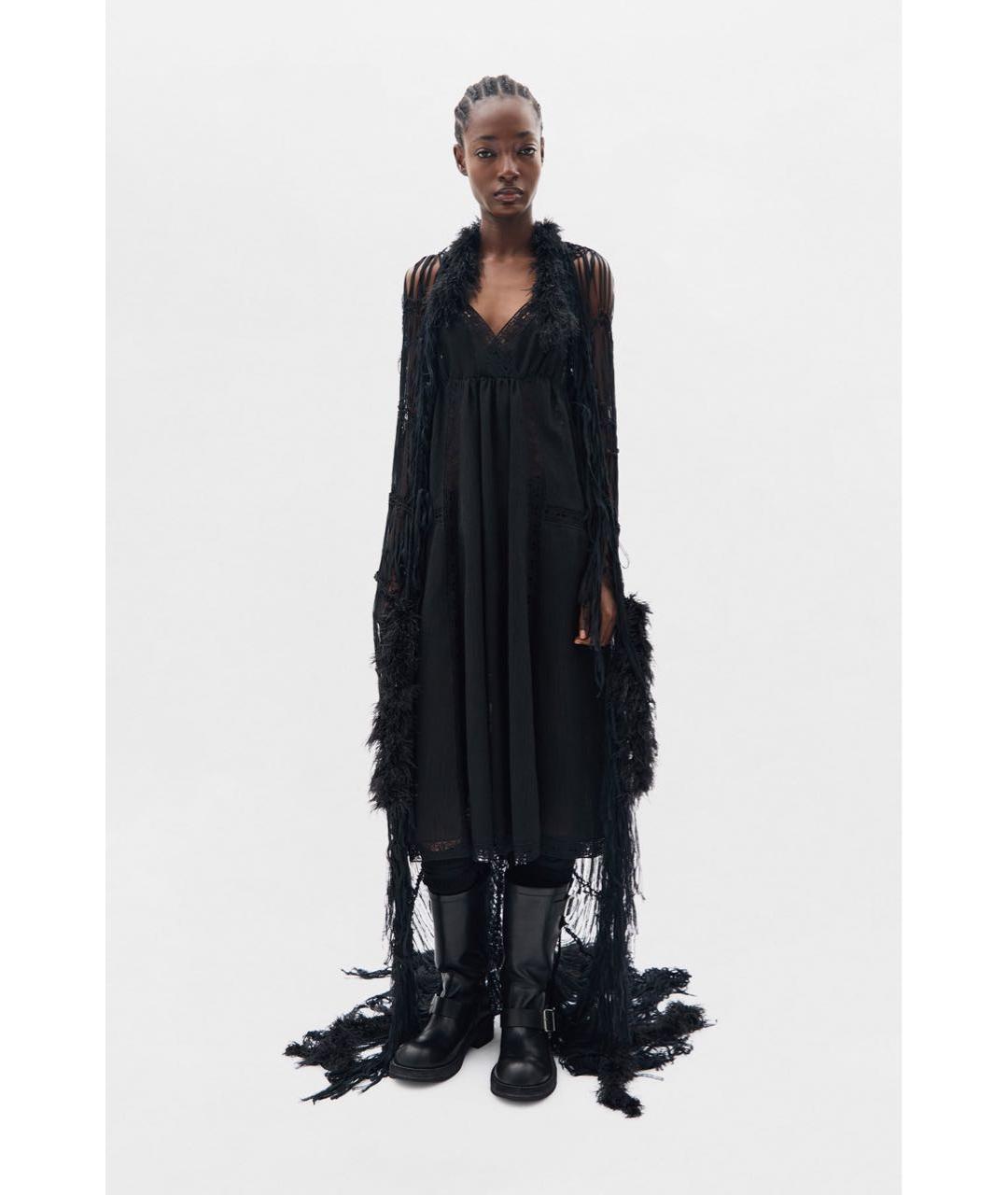 ANN DEMEULEMEESTER Черный платок, фото 4