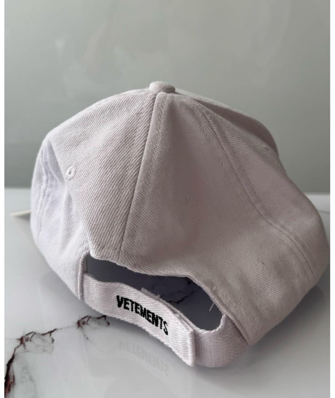 VETEMENTS Белая кепка/бейсболка, фото 3