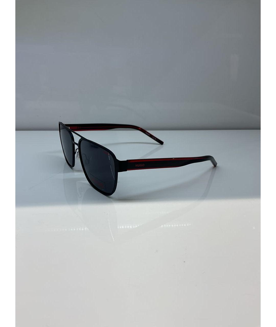 HUGO BOSS Черные металлические солнцезащитные очки, фото 2