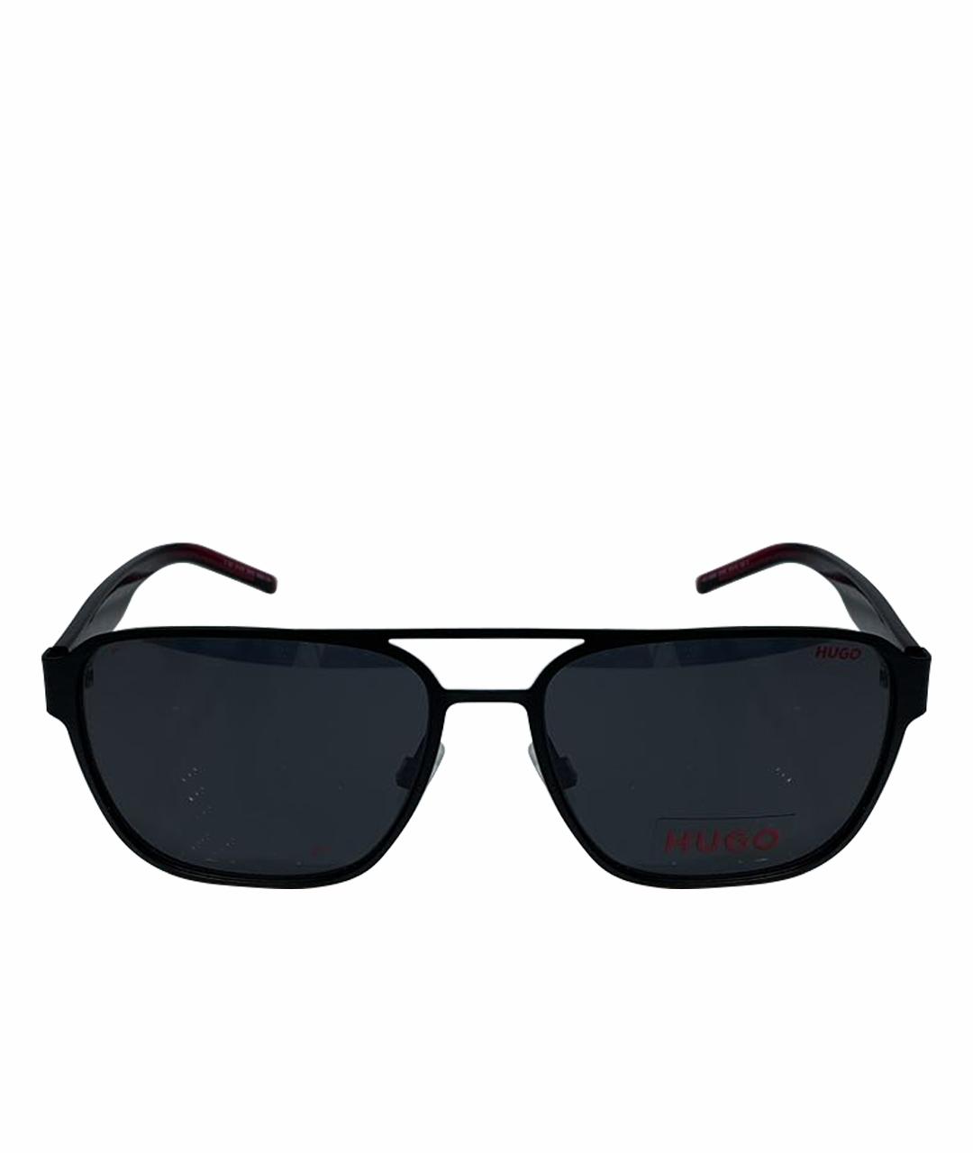 HUGO BOSS Черные металлические солнцезащитные очки, фото 1