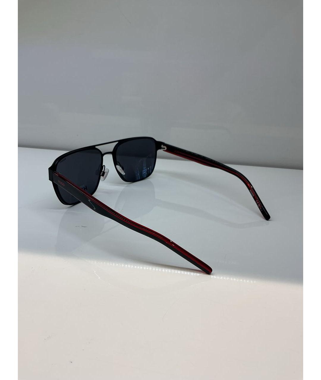 HUGO BOSS Черные металлические солнцезащитные очки, фото 3